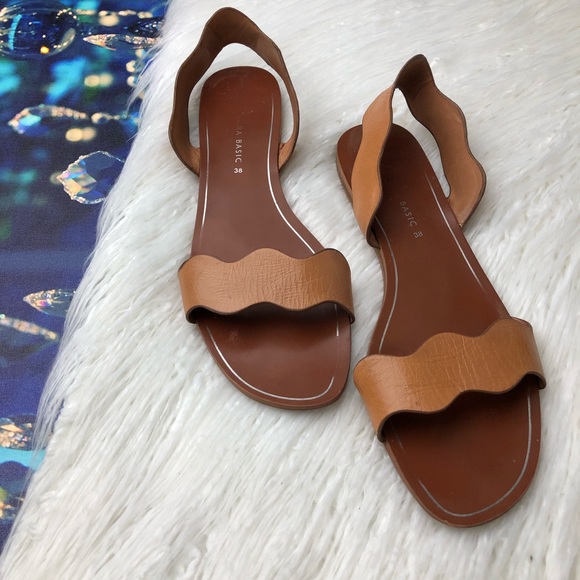 Zara Shoes - Zara wavy leather sandals